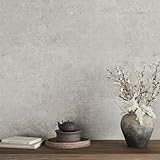 VaryPaper Tapete Industrial Style Klebefolie Betonoptik Grau 40cmx200cm Dekofolie Selbstklebend Folie Arbeitsplatte Küche Wandtapete Badezimmer Wasserfest Küchenrückwand Schrank Folie für Möbel