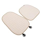 OSOLADY 1 Satz Autositzkissen hängend Behälter Kindersitze Sitzmatte Autositzerhöhung Booster auto sitzkissen autositzauflage vorderes Sitzkissen auto kissen Bettwäsche aus Baumwolle Beige