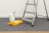 Abdeckvlies 1x3 m (3 m²) – ca. 180 g/m² | Malervlies Saugvlies Renovier-Vlies | Beschichtet & saugfähig | Wiederverwendbar | Innen & Außen | Schutz bei Malerarbeiten, Staub & Feuchtigkeit (4)