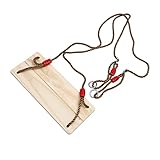 KICHOUSE 1Pc Kinderschaukel Einfache Hängeschaukel Outdoor Hängesitz Kinderschaukel Hängesessel Outdoorschaukel Hängesitz Lustige Schaukel Sichere Schaukel Holz