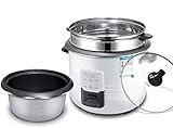 Reiskocher für Zuhause, intelligente Isolierung, multifunktionaler Edelstahl-Innentopf, Löffel, Dampfgarer und Messbecher
