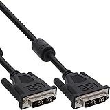 InLine 17764 DVI-D Kabel, digital 18+1 Stecker / Stecker, Single Link, 2 Ferrite, 3m