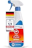 Patronus Floh-Spray für Wohnung & Umgebung 500 ml - effektives Abwehr-Mittel gegen Flöhe mit Sofortschutz - hochwirksam & laborgeprüft - mit dezentem Eukalyptus-Zitrusduft