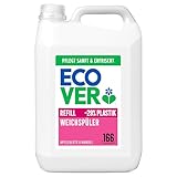 Ecover Weichspüler Nachfüllpack, sorgt für weiche und geschmeidige Wäsche, Apfelblüten- und Mandelduft, 166 Wäschen, 1 x 5L