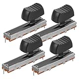 Toyvian Schiebepotentiometer Linear – 4er-pack Hochwertiges Elektronisches Potentiometer Für Stereo-audio Lautstärkeregelung Perfekt Für Dj-equipment