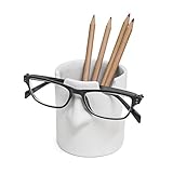 balvi Stifte- und Brillenhalter Mr. Tidy Farbe Weiß Legen Sie Ihre Brille in Heim und Büro Immer 