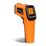 GLOSKIN Infrarot-Thermometer, Laser Thermometer -50°C-550°C, LCD-Anzeige Einstellbares Digital Thermometer (Nicht für Menschen) für Kochen/Pizzaöfen/Gefrierschränke/Industrie