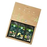 LEBENSBAUM Bio Kaffee Geschenkset Herkunftskaffee gemahlen, Bio Kaffee Set aus Uganda, Guatemala und Mexiko (3 x 250 g)