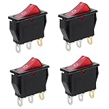 MAGICLULU 4stücke Kupfer Und Kunststoff Kippschalter Für Elektrische Bratpfanne Ersatz Wippschalter Kompatibel Mit Elektroherd Töpfen Installieren