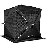 WILLOWYBE Outdoor Sauna Tent Pro - 4-Personen, Allwetter, Isoliert, Solide, Panoramablick, einfache Einrichtung