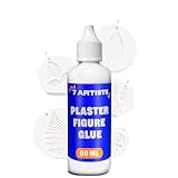 7 Artists Kleber für Gips 80 ml – Starker Gipsfiguren Kleber | Bastelkleber Transparent Flüssig für Gips, Basteln und Reparaturen von Gipsfiguren und Dekoration | Gipskleber