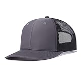 Quanhaigou Trucker Hat - Mesh Snap Back - Unisex Verstellbare Baseball Cap - Outdoor Hüte für Männer Frauen, dunkelgrau, Einheitsgröße