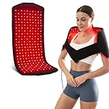 Infrarotmatte für Körper, Rotlicht nahe Infrarotmatte Pulsgürtel, Rot & Infrarotgurt mit 660nm & 850nm Wellenlängen für Taille Rücken Schulter