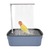 Automatische Vogel Badewanne, Vogel Badehaus Badewanne, Multifunktionaler Vogeldusche Mit Mehreren Wasserhähnen, Wellensittich Badewanne, Papageien Wasserzirkulations Badewannendusche Käfigzubehör