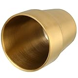 Cabilock Bierkrug Alkoholbecher Weinkühler Doppelwandiger Kaffeebecher Kühlbecher Flasche Glaswaren Sieb Wassergläser Sherry-gläser Spiel Doppelt Cocktailbecher Rostfreier Stahl Golden