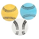 VERDANVERSE 3 Stück Teiliges Hundespielzeug aus Langlebigem Vollgummi Robust und Elastisch Interaktive Kauspielbälle für Aggressive Kauer Schwimmfähig für Training und Zahnpflege Farbiges