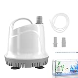 Teichpumpe | Leise Aquarium Pumpe Für Gartenteich & Zimmer| Aquarium Zubehör Für Haus Bad Schildkröten Teich Fische