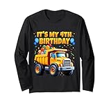 It's My 4th Birthday Muldenkipper Lustiger Geburtstag Kinder Jungen Langarmshirt