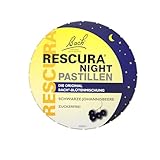 Bach RESCURA NIGHT Bachblüten Pastillen Schwarze Johannisbeere | 50 g | Bachblütenmischung für unterwegs | ehemals Rescue das Original