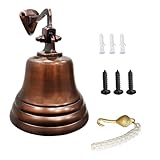 ARSUK Schiffsglocken aus Messing – Antike Wandglocke, Glocke für Türklingel, Schulempfang, Abendessen, Gartendekor, Geschäfte und Hotelservice