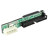 Bolwins M17S IDE zu SATA Adapter Konverter 7+15 Pin, Buchse für SSD/HDD Festplatten, 2,5'' / 3,5'' auf IDE 40 Pin, Festplattenkonverter für SATA auf IDE