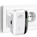 WiFi Extender Booster, WLAN Verstärker 300 Mbit/s 2.4 GHz, WiFi Repeater, WLAN Repeater mit Ethernet Port zu Allen WiFi Geräten, Long Range Amplifier mit Repeater/AP Modus