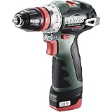 Metabo PowerMaxx BS BL Q Akku-Bohrschrauber 12V (Schrauber mit 2x Akku und Ladegerät in Kunststoffkoffer) # 601749500