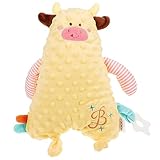 UTHCLO beruhigendes Handtuch kuscheltier mit -Beiß - zur taktilen Stimulation plüschtier beruhigendes Kuscheltier -Stofftier Baumwolle Yellow