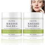 2Pcs Kressesalbe,114g Aktiv Kressesalbe Gegen Altersflecken,Aktiv Kressesalbe Plus,Kresse Salbe Gesichtscreme Gegen Altersflecken,Feuchtigkeitsspendender Kressewirkstoff