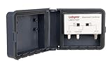 Labgear Masthead Kombinationsschalter LMD3740P Gruppe A/B Diplexer mit umschaltbarem Power-Pass, wetterfestes Außengehäuse, kombiniert VHF/UHF-TV-Antennensignale, geringer Signalverlust