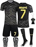 Heartsking Fußball Trikot Sets für Kinder Nr. 7/Nr. 10 Fußballtrikots Hause/Auswärts Fußballtrikots Fussball T-Shirt Shorts Socken Schienbeinschoner und Schlüsselanhänger Geschenke für Jungen Mädchen