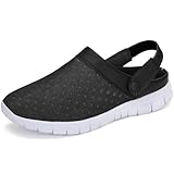 SAGUARO Clogs Herren Pantoletten Sommer Leicht Hausschuhe Damen Atmungsaktiv rutschfest Weiche Sohle Gartenschuhe Sandalen 47 EU