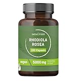Rhodiola Rosea Kapseln – 5000mg Rosenwurz Rhodiola – 150 Radiola Rosea-Kapseln - Vegan – Ohne Zusätze, Hochdosiert