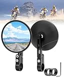 SUPAREE Motorrad Spiegel Motorrad Spiegel e-geprüft Unten Motorrad Unterlenker Spiegel 360°Drehbar Passend für Lenkerdurchmesser von 22 mm und 25,4 mm für Scooter Roller ATV (Stil A)