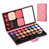 Schmink Paletten Set,Schminkset Frauen Tragbare,Make-Up Paletten Schminkset Mädchen,Schmink Set,Schminksachen Make Up Set