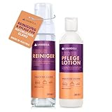 Lavandola Lederpflege Set - Lederpflege Lotion & Lederreiniger - 2X 200ml