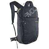 EVOC RIDE 16 Fahrradrucksack, Backpack für Outdoor-Aktivitäten & Alltag (Trekkingrucksack mit cleverem Taschenmanagement, belüftet durch Rückenpolsterung, Trinkrucksack mit Trinkblasenfach), Schwarz