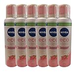 Nivea Eco Deo Fresh Rosé, 6x 150ml Antitranspirant Spray 48 Stunden Schutz