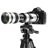 Lightdow Professional Telezoom-Objektiv 420-800mm F8.3 Manuell - Kompatibel mit Canon RF-Mount & EOS R-Serie (R, RP, R3, R5, R5C, R6, R7, R8, R10, R50, R100) - Vollformat - Weiß