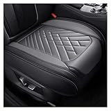 CUTEAS Für Jeep Für Compass Für Grand Für Cherokee Für Commander Für Wrangler JK Autozubehör Vollständige Abdeckung PU-Leder Autositzbezüge(C Black Gray 1 Seat)