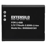 EXTENSILO 1x Akku Ersatz für Ricoh DB-110, LB-050, DB-L110, DB-100 für Kamera (770 mAh, 3,7 V, Li-Ion)
