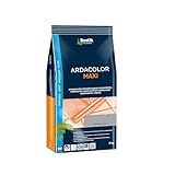 BOSTIK Fugenmörtel Ardacolor Maxi Zementgrau – für Fugen mit Erhöhter Wasser- und Schmutzabweisender, Fugenbreiten von 4 bis 20 mm, Innen und Aussen, an Wand- und Bodenflächen, 5kg Folienbeutel