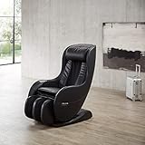 WELCON Massagesessel EASYRELAXX in SCHWARZ - 3D Massagestuhl mit Neigungsverstellung elektrisch Automatikprogramme Knetmassage Klopfmassage Rollenmassage Sessel Massagestuhl