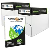 versando 5.000 Blatt Recyclingpapier DIN A4 EcoWhite 80g Kopierpapier Druckerpapier Öko hohe Weiße ISO 90 - Blauer Engel zertifiziert - Umweltpapier