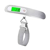 Gepäckwaage Digital, Tragbare Digitale Waage, Elektronische Kofferwaage, Hängewaage, Gepäckwaage Mit Hintergrundbeleuchtung 50kg / 110 Lb Gepäckwaage Travel Für Reisekoffer Küche Angeln