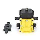 12V Membrandruckpumpe Landwirtschaft Garten Elektrosprüher Wasserpumpe Zubehör (D Reflow-beständiges Non-Stop-Doppelpagodenmodell)