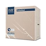 PAW - Servietten aus Airlaid - Stoffähnlich (40 x 40 cm) I 50 Stück I Ideal für Hochzeit, Taufe, Kommunion, Geburtstag I Stoffservietten - Einfarbig, Beige I Farbe: Monocolor beige