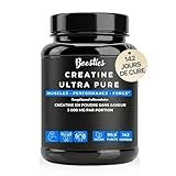 BOOSTIES Creatin Monohydrat Pulver 500 g (142 Tage) – Ultra Pure & Mikronisiert – Explosive Kraft, Masseaufbau & Muskelerholung – 100 % vegan, ohne Zucker, ohne Zusatzstoffe