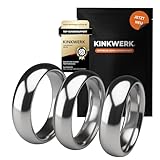 KINKWERK Metall-Cockringe 3er-Set | Penisringe aus Edelstahl für maximale Erektion & Ausdauer | Glatt, hygienisch & hautfreundlich | Penisringe in 3 Größen für Männer & Paare