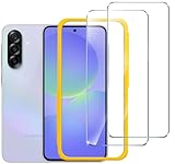 ivoler 2 Stück Schutzfolie für Samsung Galaxy A36 5G, Panzer Schutz Glas Folie Displayschutz mit Einfaches Installationswerkzeug, 9H Härte, HD Klar, Anti-Kratz, Anti-Bläschen, Anti-Stoßfest